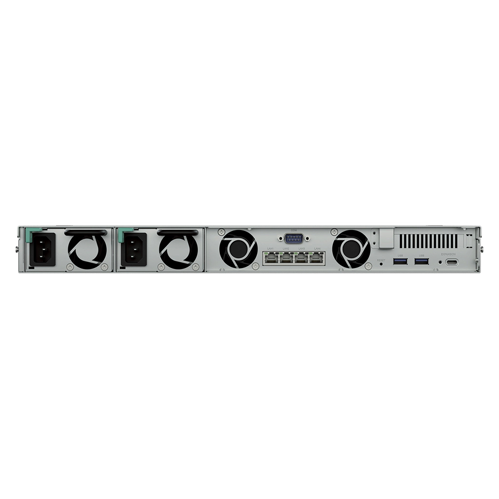 Synology RackStation RS826RP+ NAS/storage server Rack (1U) AMD Ryzen V1500B 4 GB DDR4 0 TB DiskStation Manager Black, Grey