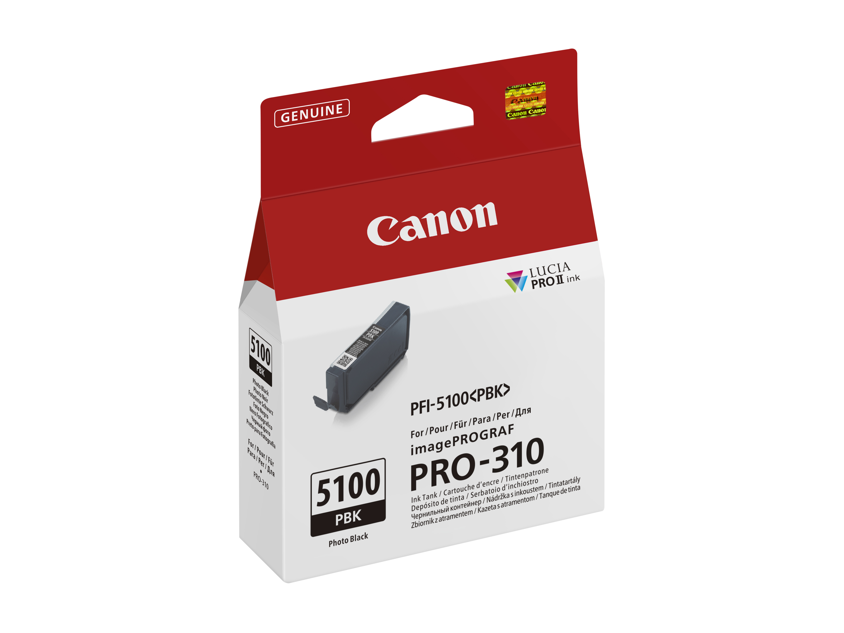 Canon PFI-5100 PBK cartuccia dinchiostro 1 pz Originale Nero per foto