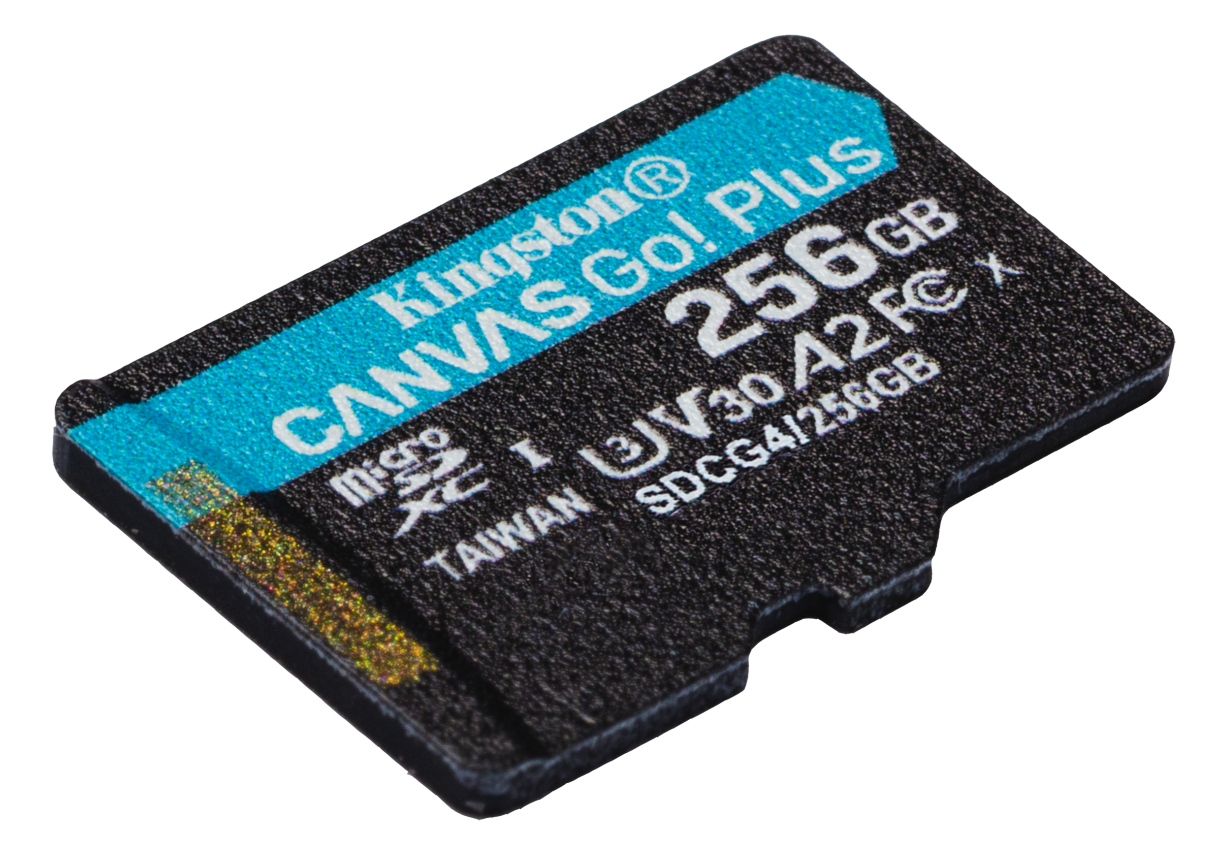 Kingston 256GB microSDXC Canvas Go Plus Gen4 200MB/s A2 U3 V30 Card+ Adapter - Micro SD - Secure Digital (SD)