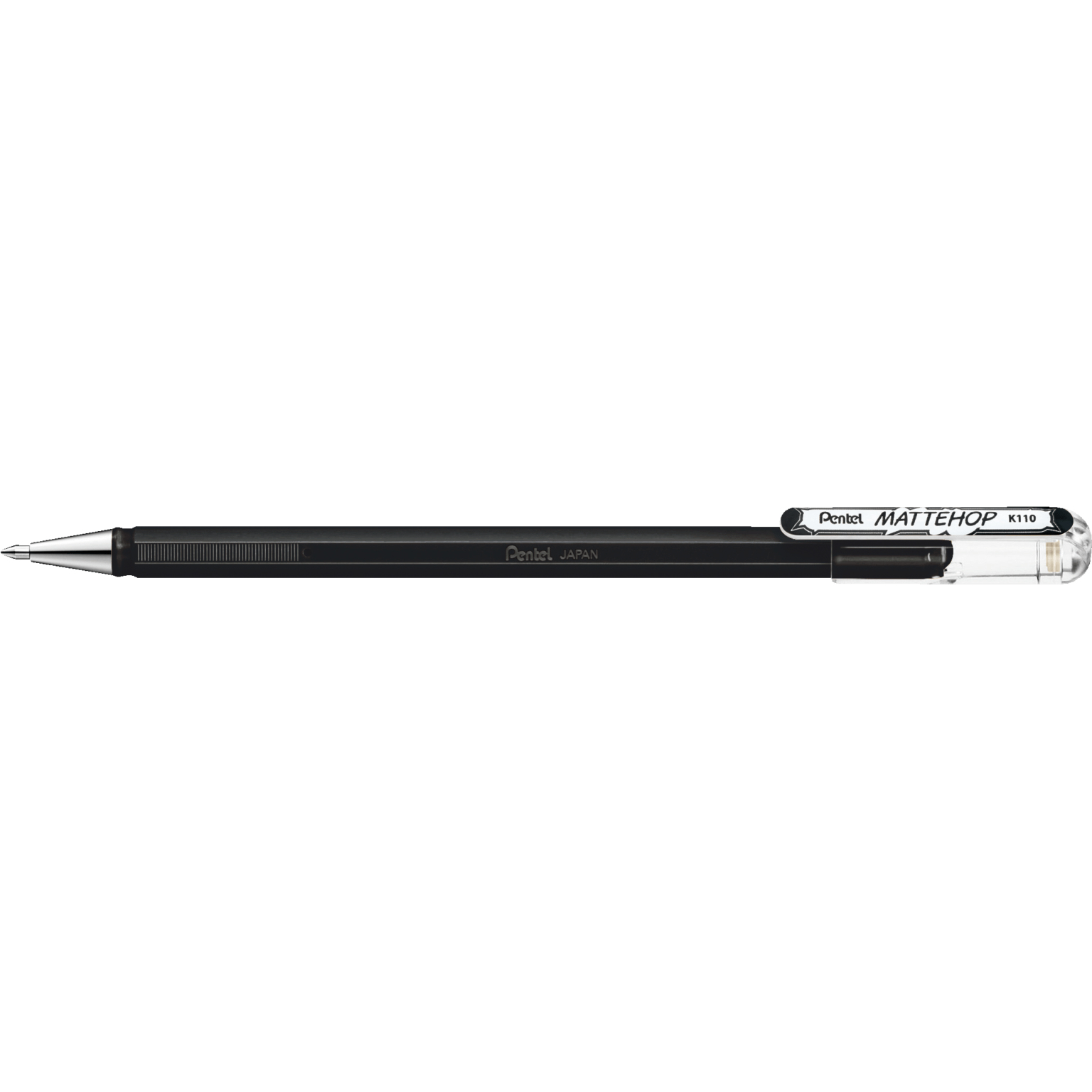 Pentel Mattehop Penna in gel con cappuccio Fine Nero 1 pz