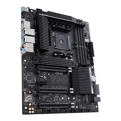 ASUS Pro WS X570-ACE - Motherboard - ATX - Socket AM4 - AMD X570 Chipsatz - USB-C Gen2, USB 3.2 Gen 1, USB 3.2 Gen 2 - 2 x Gigabit LAN - Onboard-Grafik (CPU erforderlich)