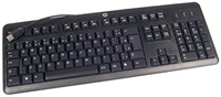 HP 672647-043 teclado Oficina USB QWERTZ Alemn Negro