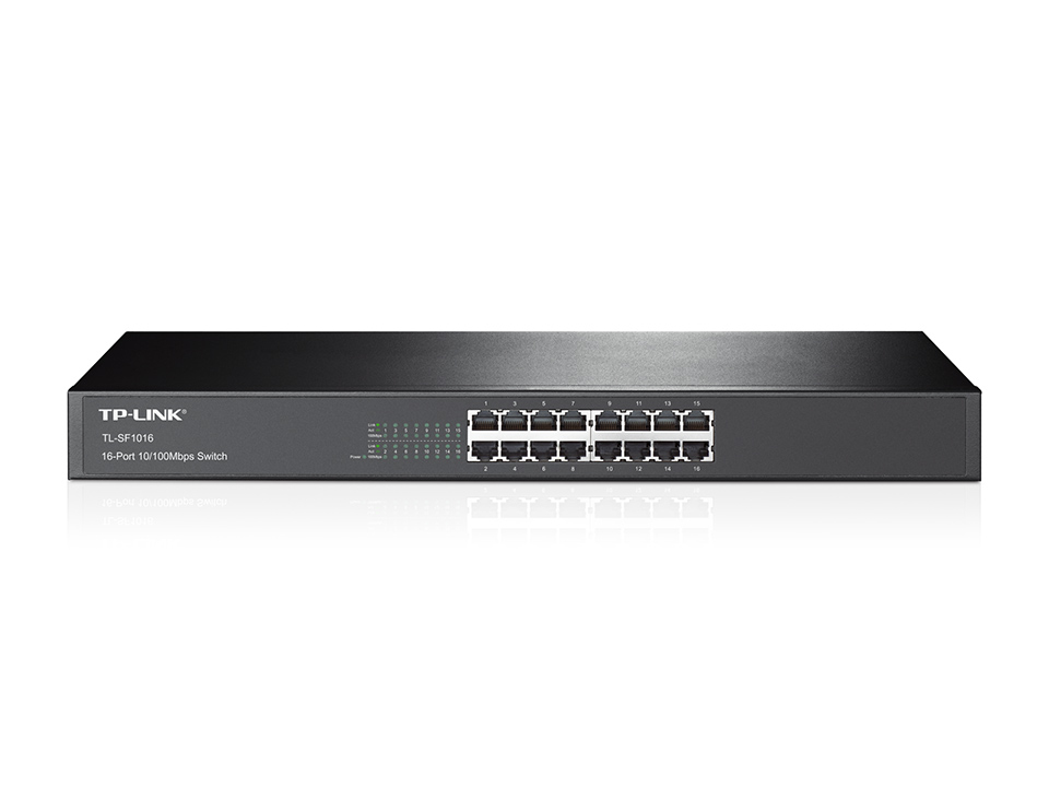TP-Link TL-SF1016 switch No administrado Fast Ethernet (10/100) 1U Negro
