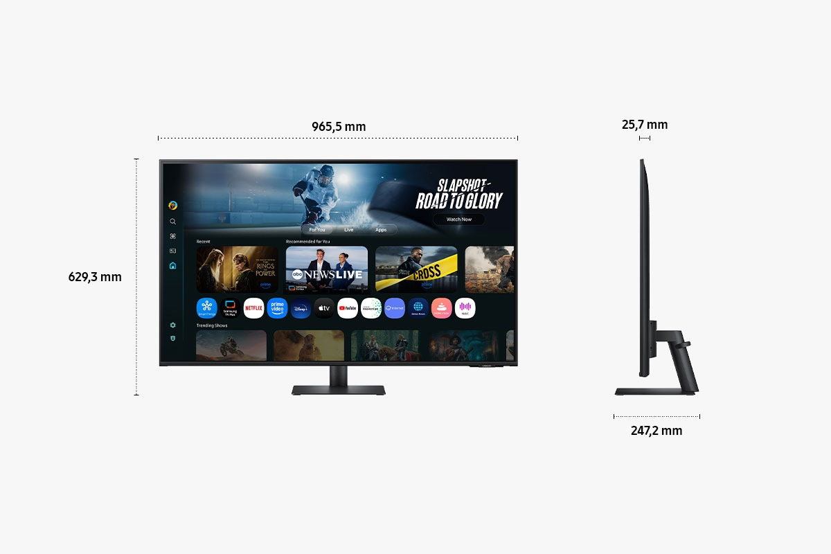 Samsung M7 M70F pantalla para PC 109,2 cm (43) 3840 x 2160 Pixeles 4K Ultra HD LCD Negro