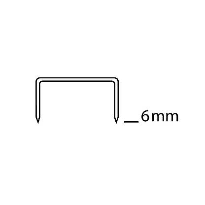 Novus Dahle Novus 26/6 - Klammerpack - 6 mm - Befestigung - 1000 Heftklammern - Stahl - Edelstahl