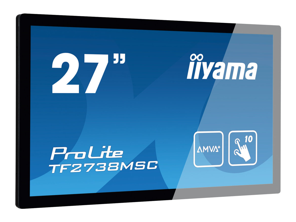 iiyama ProLite TF2738MSC-B2 Monitor PC 68,6 cm (27) 1920 x 1080 Pixel Full HD LED Touch screen Multi utente Nero