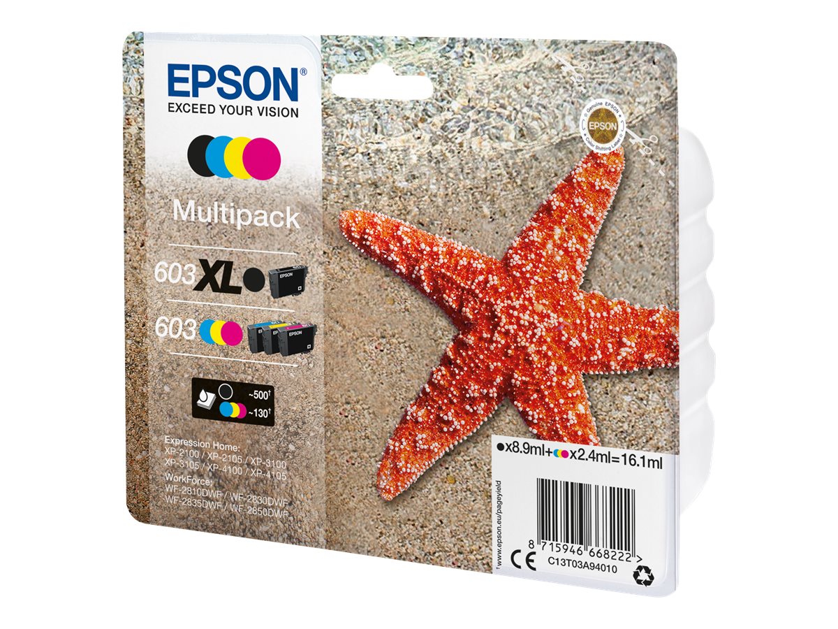 Epson 603 XL cartuccia dinchiostro 1 pz Originale Resa elevata (XL) Nero, Ciano, Magenta, Giallo