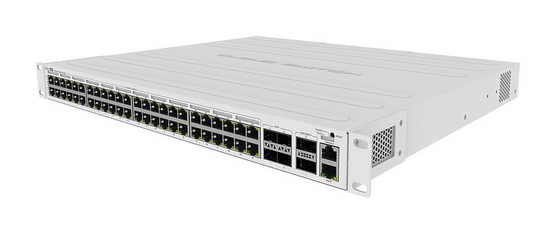 MikroTik CRS354-48P-4S+2Q+RM - Switch - L3 - 48 x 10/100/1000 (PoE+)