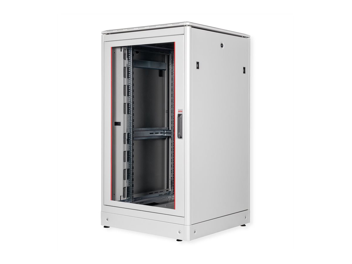 ROLINE Pro - Schrank Netzwerkschrank - RAL 7035, Hellgrau - 26U - 48.3 cm (19)