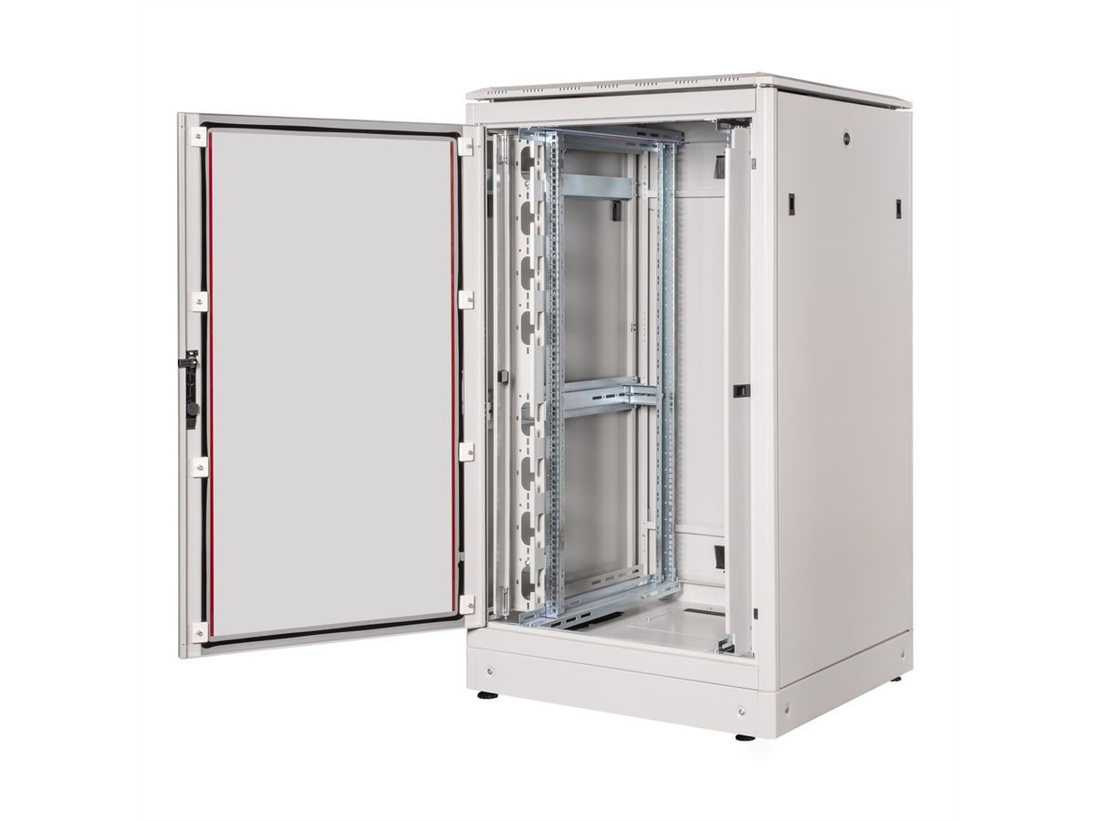 ROLINE Pro - Schrank Netzwerkschrank - RAL 7035, Hellgrau - 26U - 48.3 cm (19)