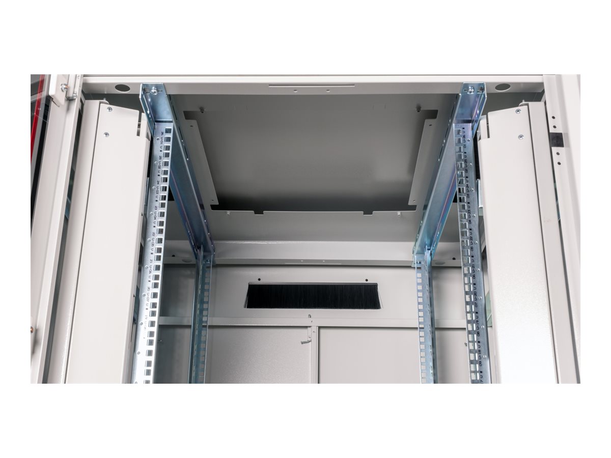 ROLINE Pro - Schrank Netzwerkschrank - RAL 7035, Hellgrau - 26U - 48.3 cm (19)