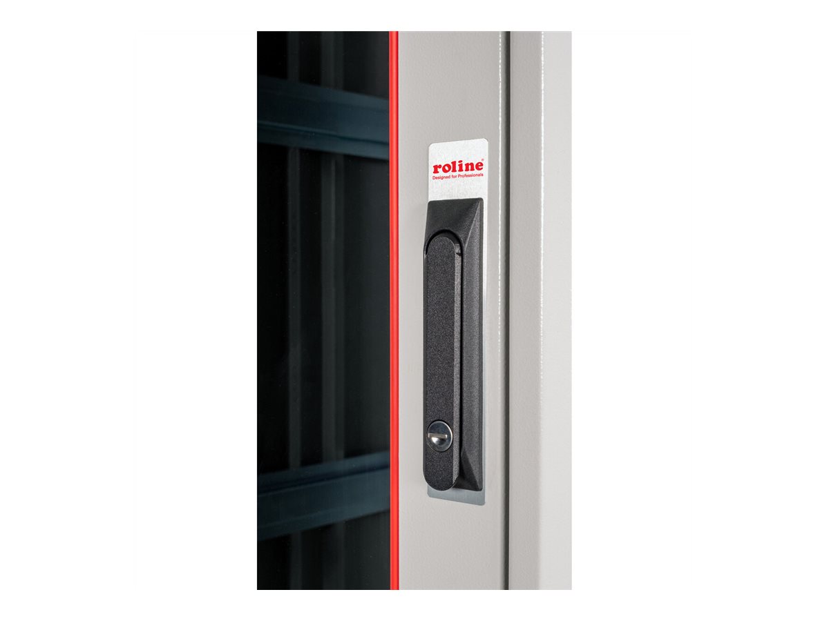 ROLINE Pro - Schrank Netzwerkschrank - RAL 7035, Hellgrau - 26U - 48.3 cm (19)