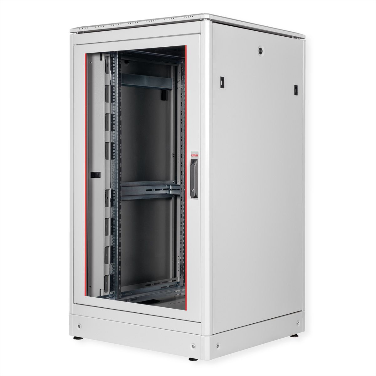 ROLINE Pro - Schrank Netzwerkschrank - RAL 7035, Hellgrau - 26U - 48.3 cm (19)