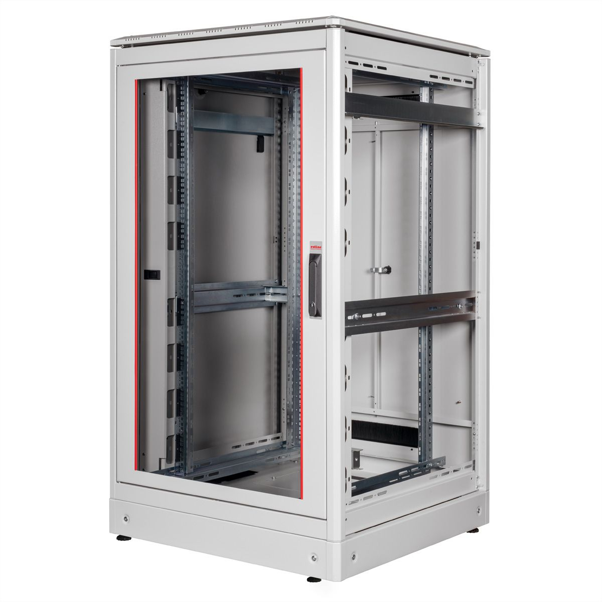 ROLINE Pro - Schrank Netzwerkschrank - RAL 7035, Hellgrau - 26U - 48.3 cm (19)