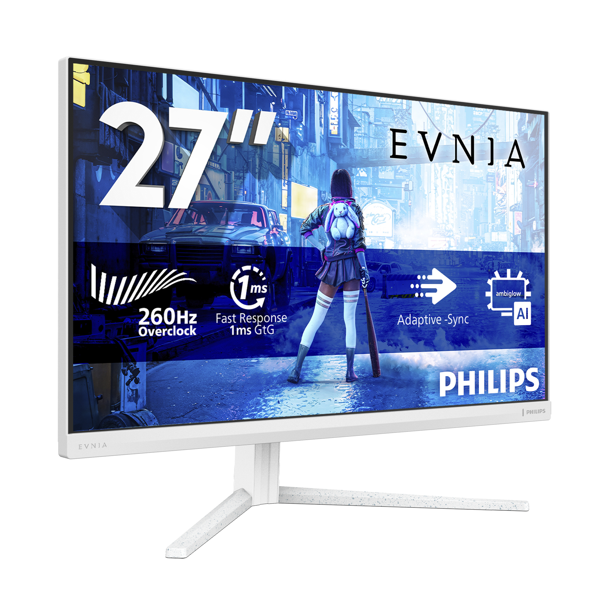 Philips Evnia 5000 27M2N5201P/00 Monitor PC 68,6 cm (27) 1920 x 1080 Pixel Full HD LCD Bianco