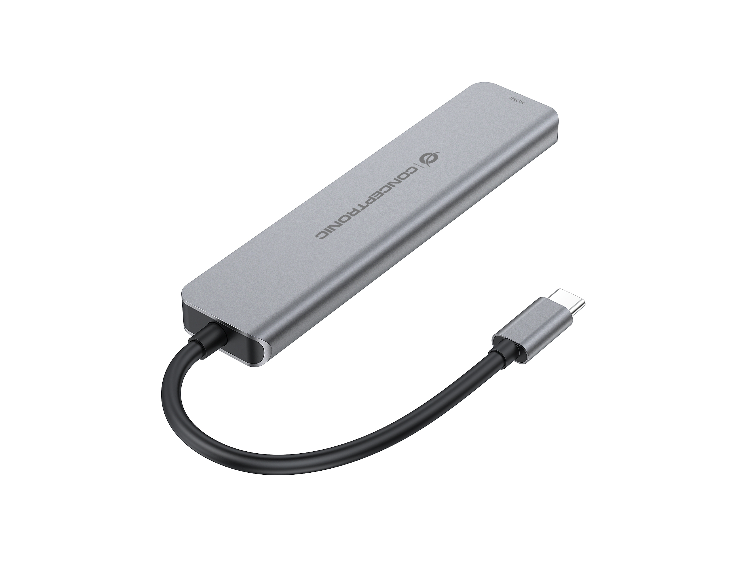 Conceptronic 6-1 Dock USB-C->HDMI 2xUSB-A 3xUSB-C+ 25cm gr