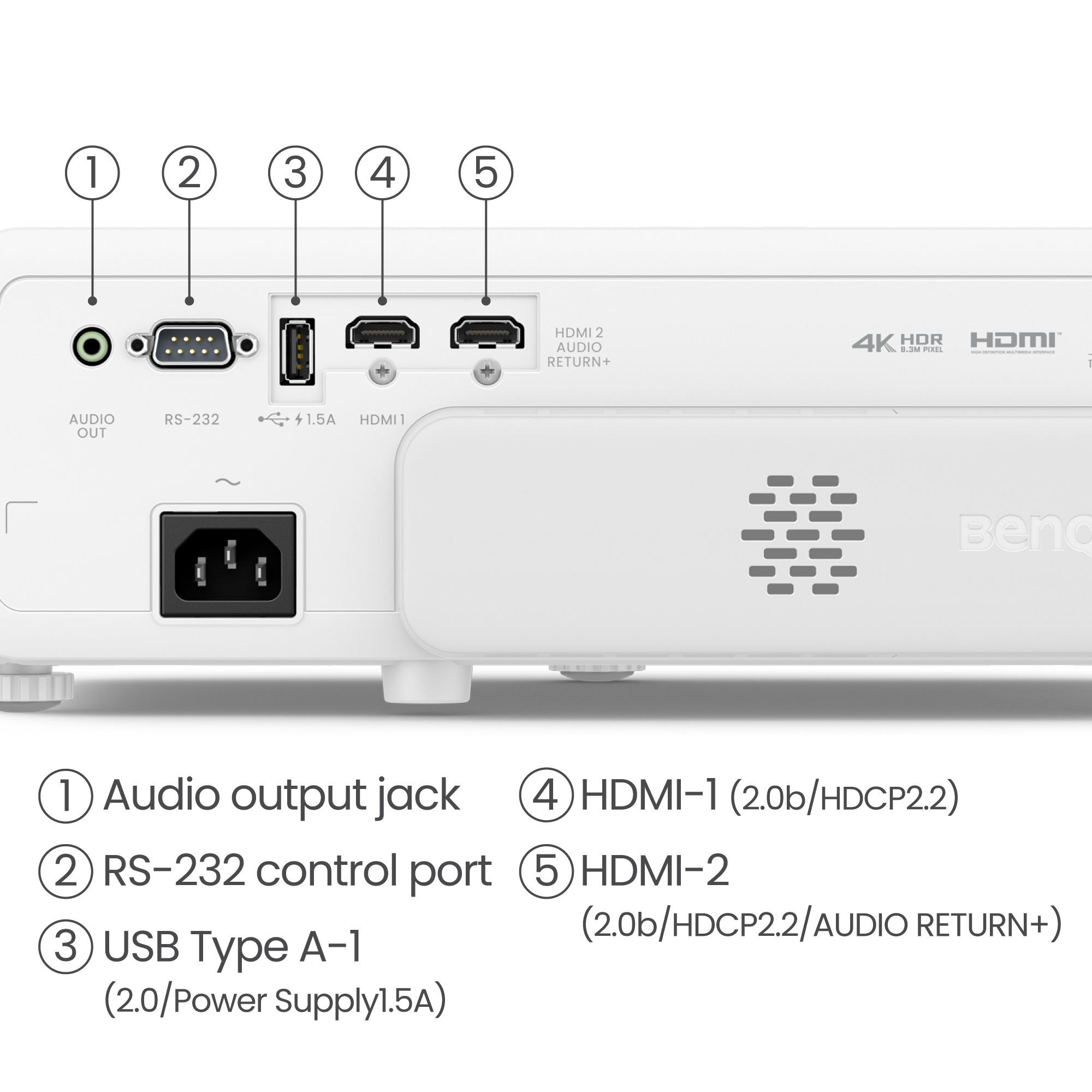 BenQ TK710STi 3200AL 4K 1.2X TR 0.69~0.83 - Digital-Projektor - DLP/DMD