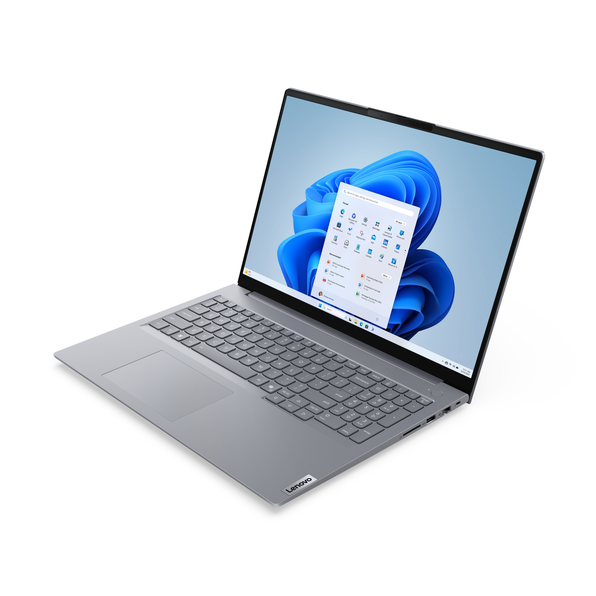 Lenovo ThinkBook 16 G8 IAL Intel Core Ultra 9 185H Laptop 40.6 cm (16) WUXGA 16 GB DDR5-SDRAM 512 GB SSD Wi-Fi 6E (802.11ax) Windows 11 Pro German Grey