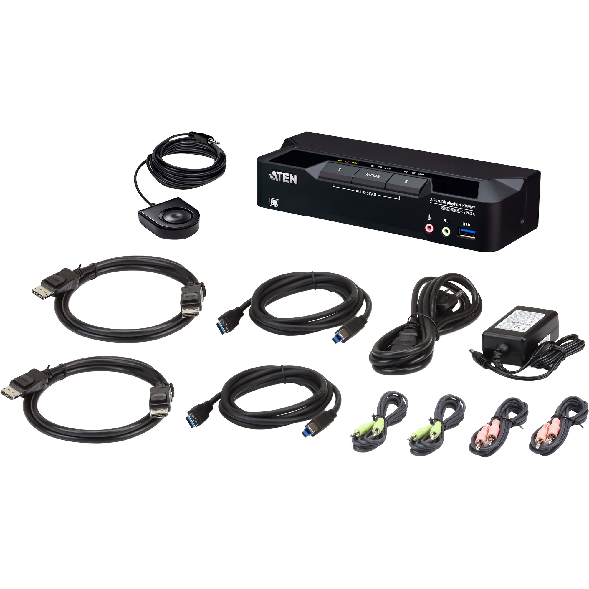 ATEN CS1922A - KVM-/Audio-/USB-Switch - 2 x KVM/Audio/USB