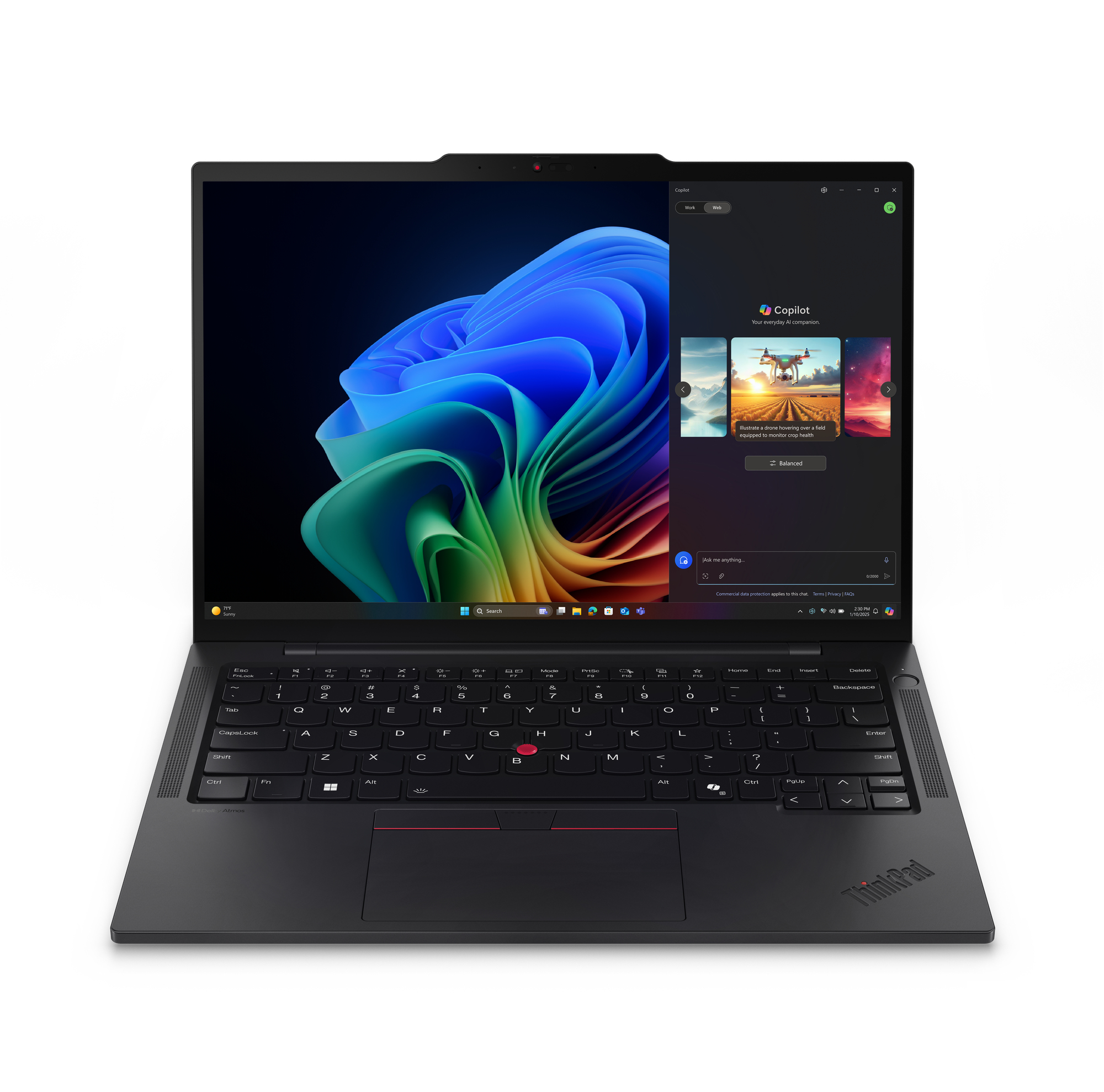 Lenovo ThinkPad T14s Gen 6 (Intel) Copilot+ PC Intel Core Ultra 7 258V Port�til 35,6 cm (14) WUXGA 32 GB LPDDR5x-SDRAM 512 GB SSD Wi-Fi 7 (802.11be) Windows 11 Pro Alem�n Negro