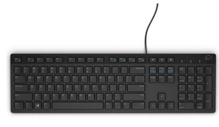 DELL KB216 teclado QWERTY Dan�s Negro