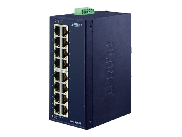 Planet ISW-1600T - Switch - unmanaged - 16 x 10/100