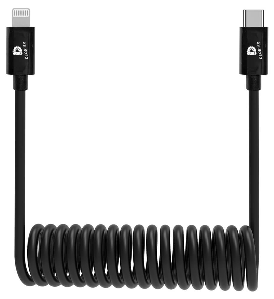 DEQSTER 50-744551 cable de conector Lightning Negro