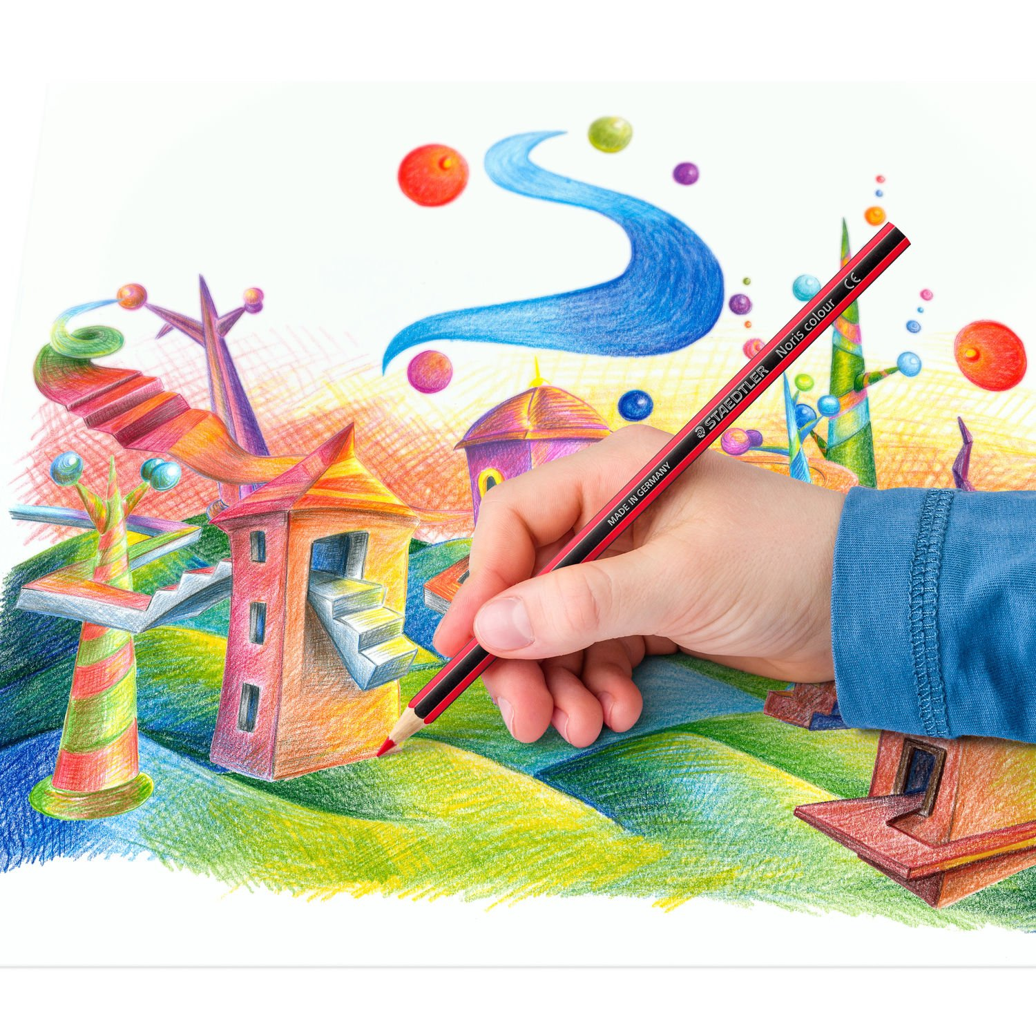 STAEDTLER Noris colour 185 - Farbstift - gemischte Farben (Packung mit 18)