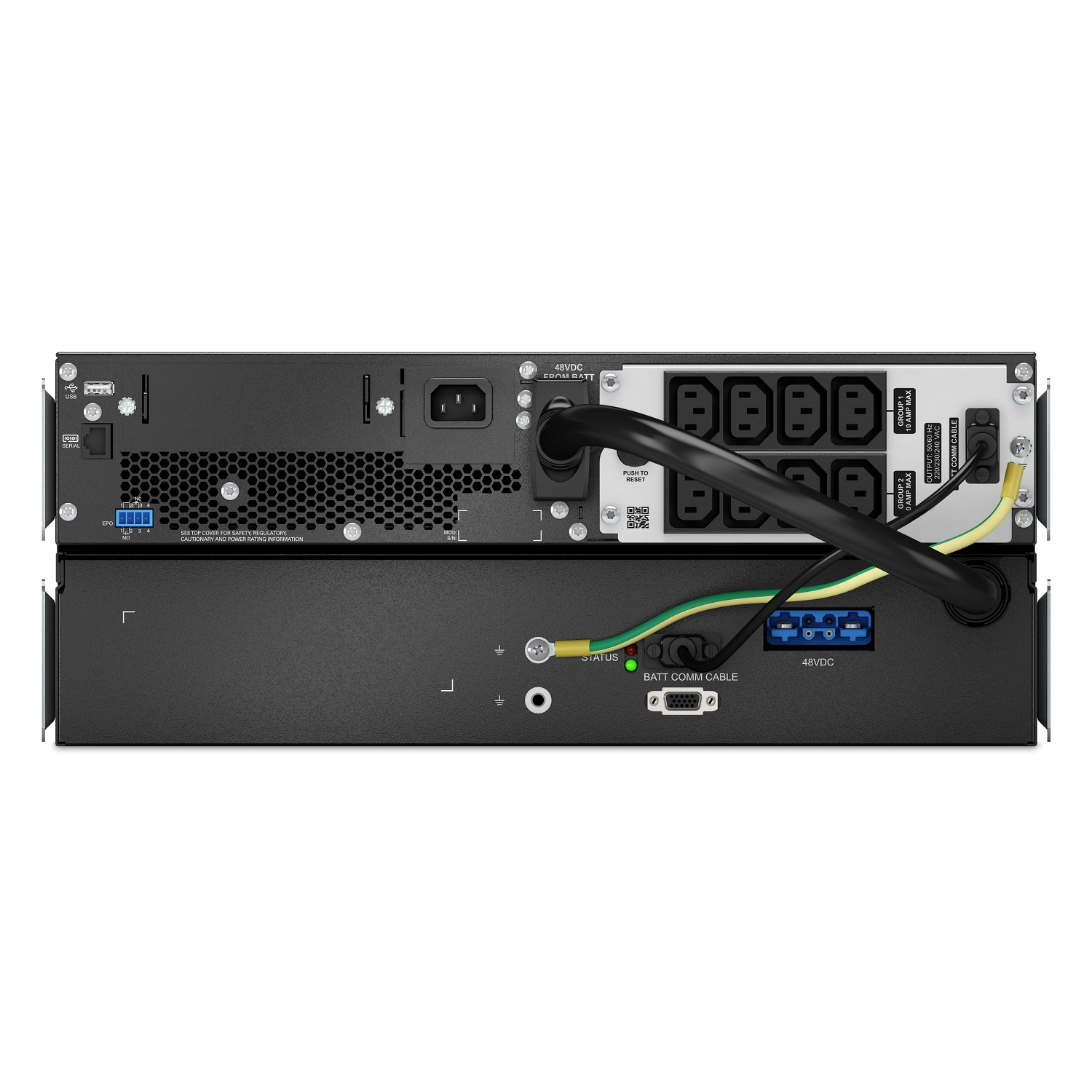 APC SRTL1000RM4UXLI alimentation d�nergie non interruptible Double-conversion (en ligne) 1 kVA 900 W 8 sortie(s) CA