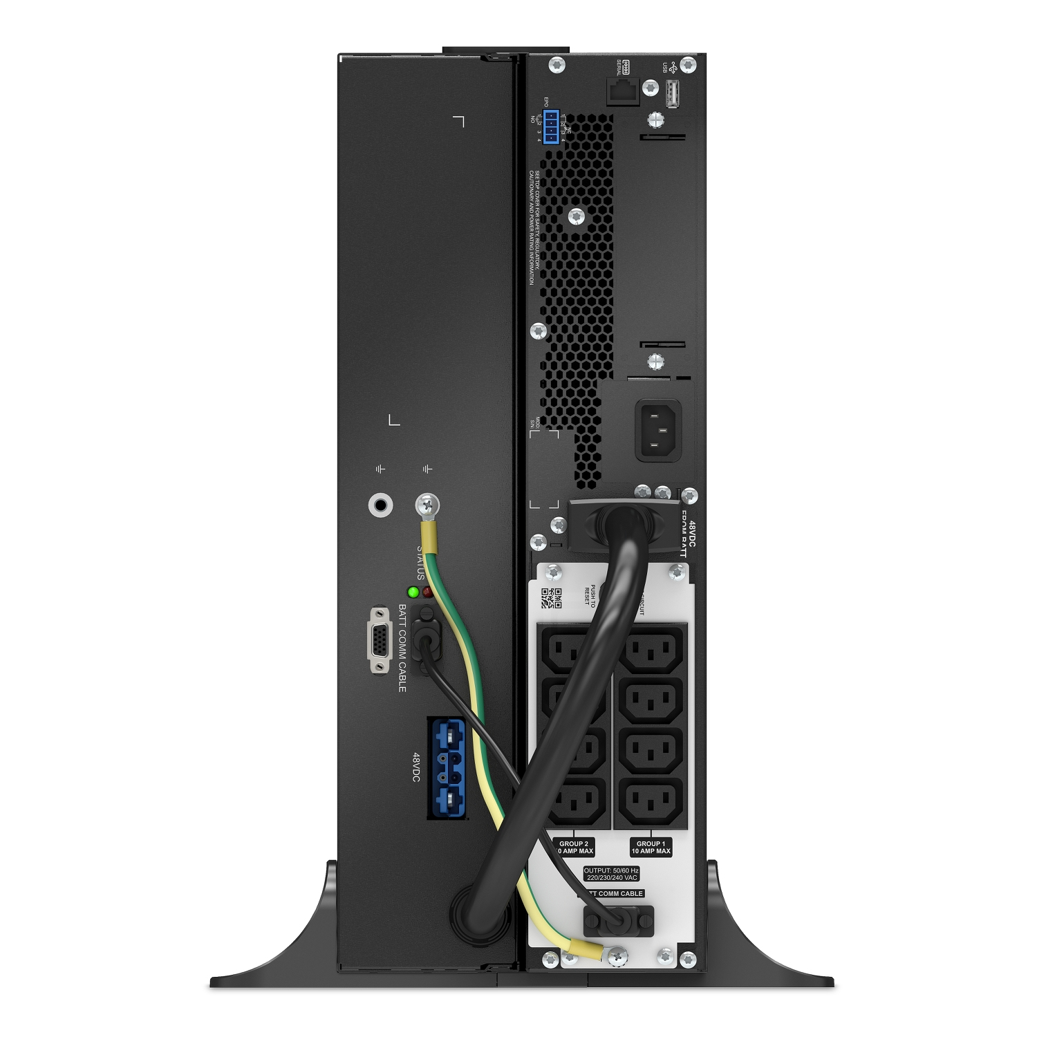 APC SRTL1000RM4UXLI alimentation d�nergie non interruptible Double-conversion (en ligne) 1 kVA 900 W 8 sortie(s) CA