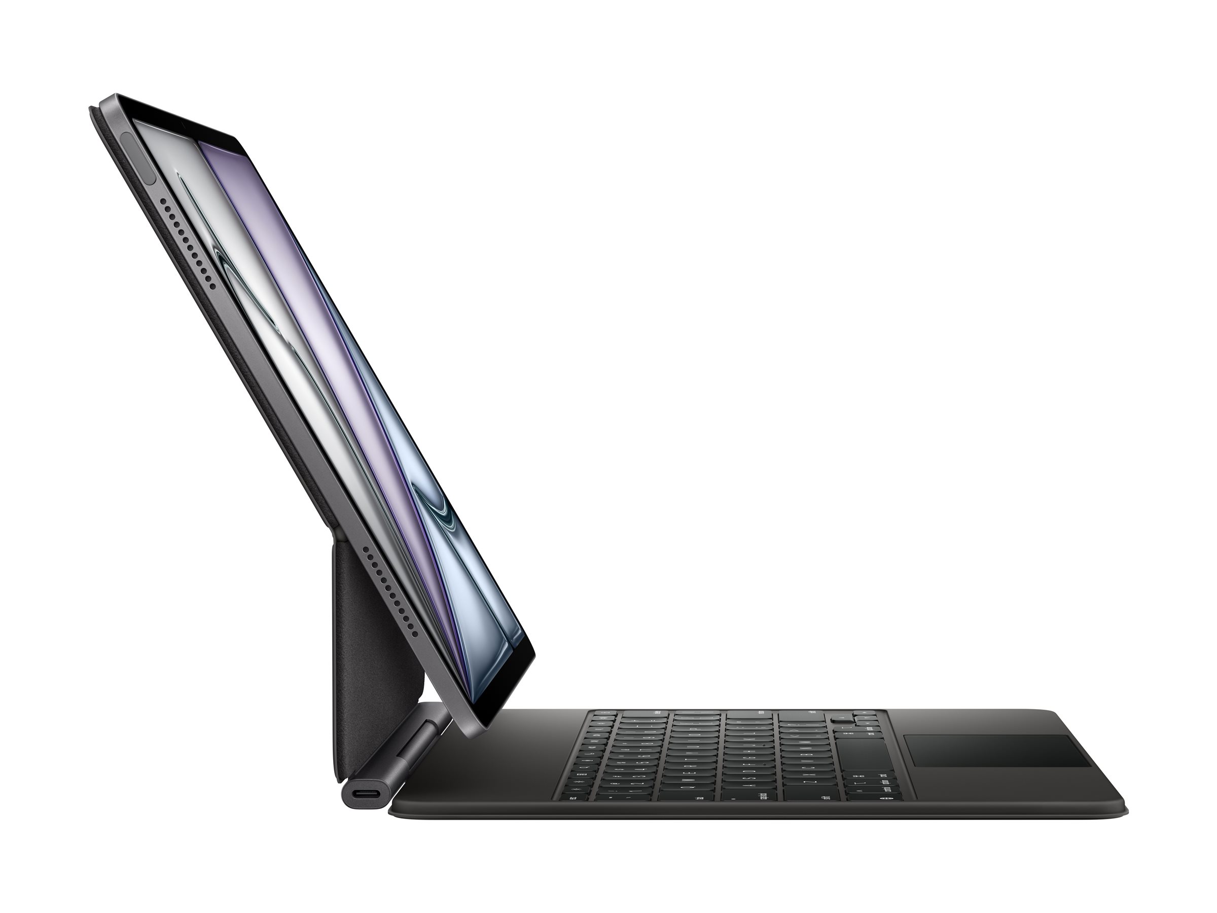 Apple Magic Keyboard - Tastatur und Folioh�lle - mit Trackpad - Apple Smart connector - QWERTZ - Schweizerisch - Schwarz - f�r 13-inch iPad Air (M2, M3)