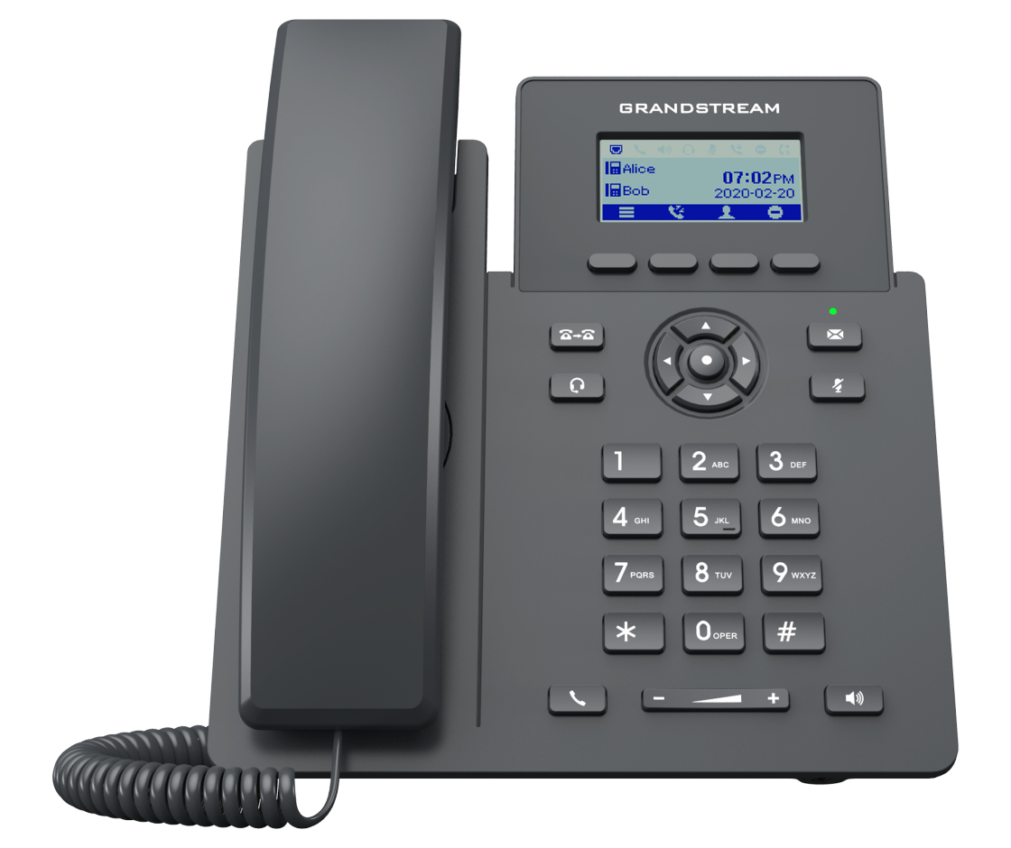 Grandstream Networks GRP2601P tel�fono IP Negro 2 l�neas LCD