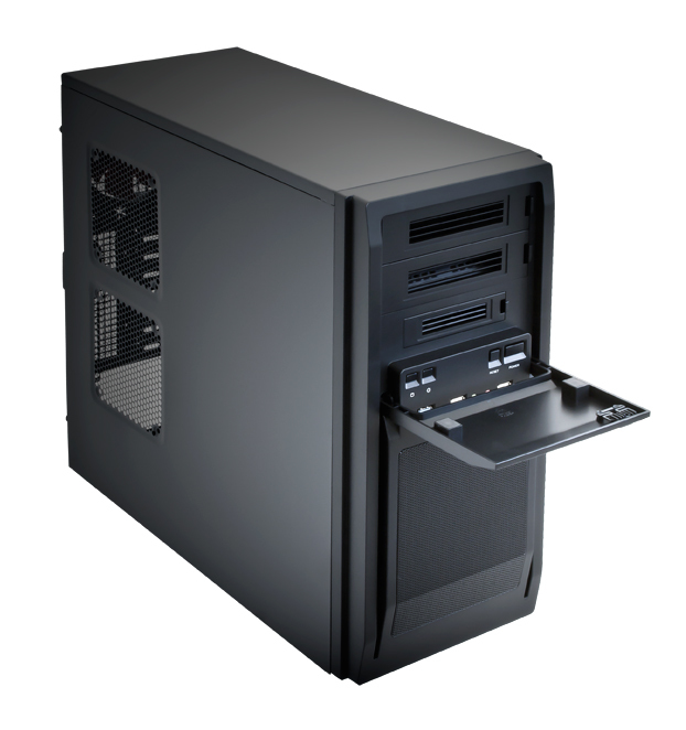 Chieftec LF-02B-OP carcasa de ordenador Midi Tower Negro