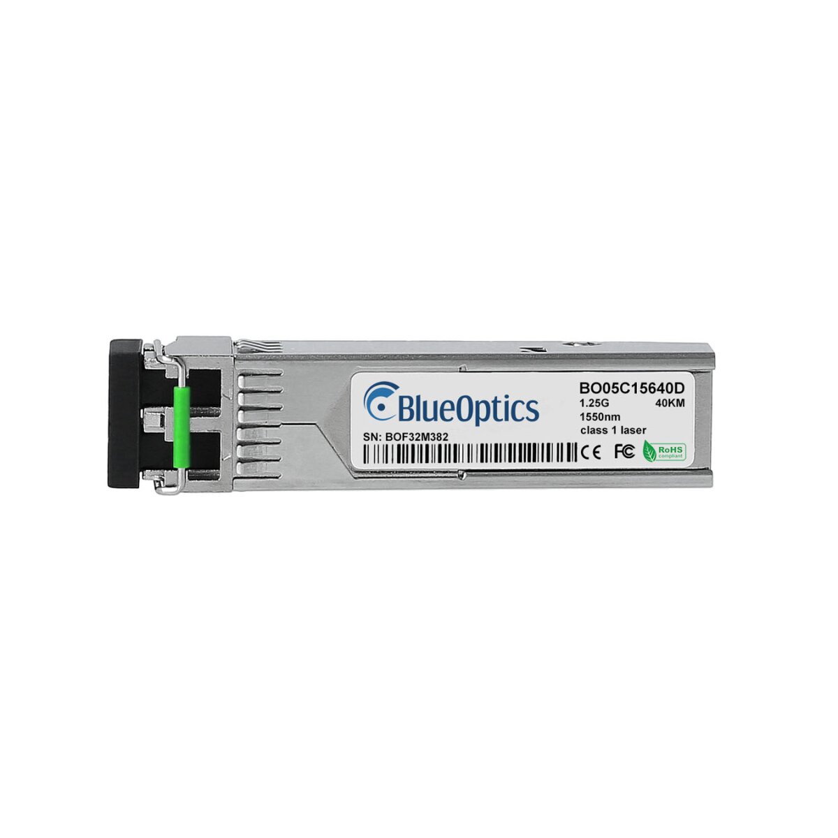 BlueOptics SFP-GE-LH40-SM1550-BO red modulo transceptor Fibra �ptica 1250 Mbit/s 1550 nm