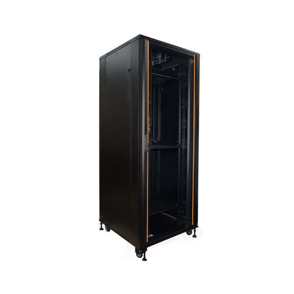 IT-BUDGET 19-Netzwerkschrank SRK - Komplettset - - BxT 800x800 mm - Sicht-/Vollblechtuer