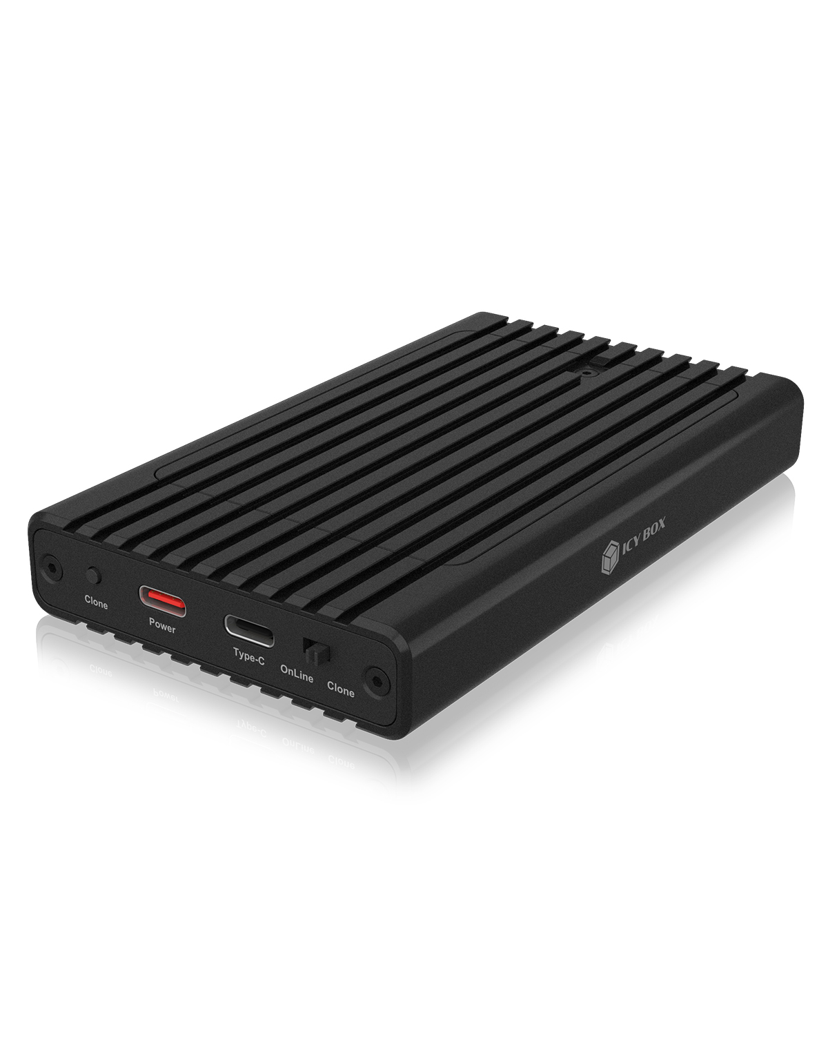 ICY BOX M.2 NVMe CloneStation & DockingStation USB 3.2 Gen 2 Type-C/A Aluminium schwarz