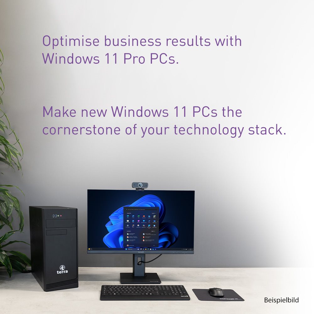 TERRA Micro 6100V1 Intel Core Ultra 5 125H 16 GB DDR5-SDRAM 500 GB SSD Windows 11 Pro Micro PC Mini PC Black
