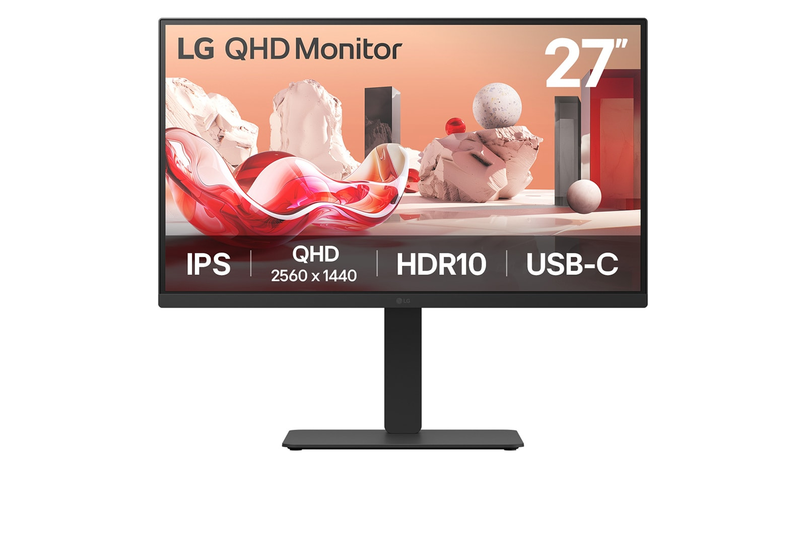 LG 27BA75QB-B.AEU Monitor PC 68,6 cm (27) 2560 x 1440 Pixel Wide Quad HD LED Nero