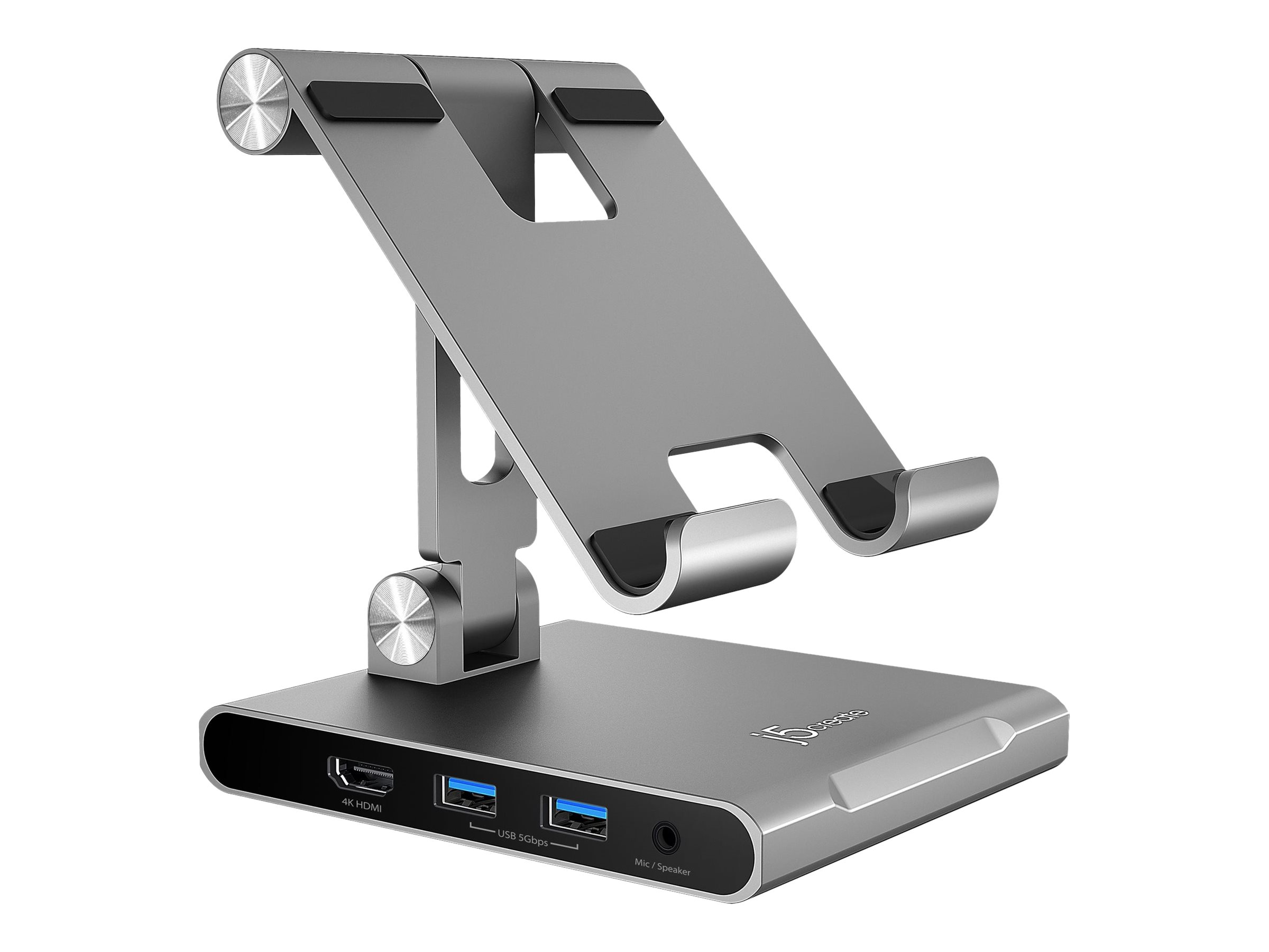 j5create JTS224-N Supporto multiangolare con docking station per iPad Pro
