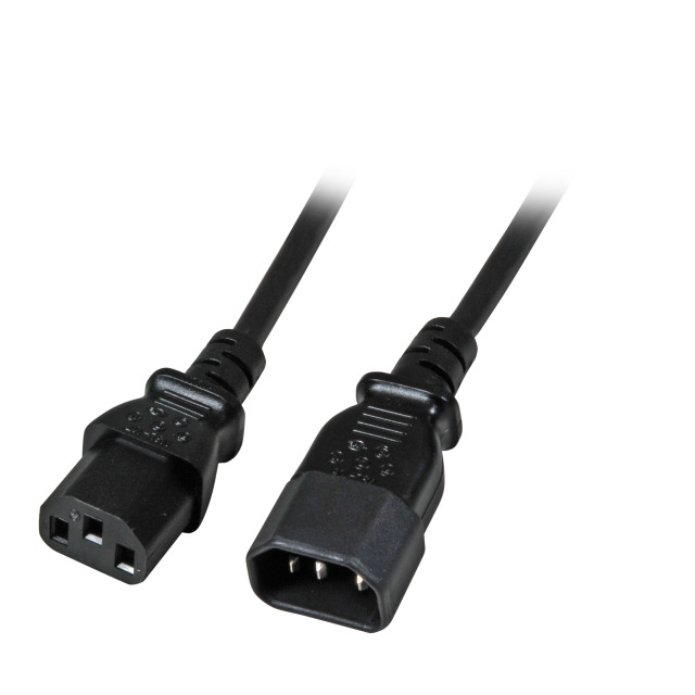EFB Elektronik EK503.2 cavo di alimentazione Nero 2 m Accoppiatore C14 Accoppiatore C13
