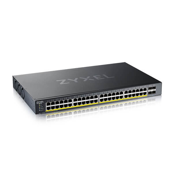 ZyXEL XGS1935-52HP 52 Port Smart Managed PoE Switch 48x Gigabit and 4x 10G SFP+ hybrid