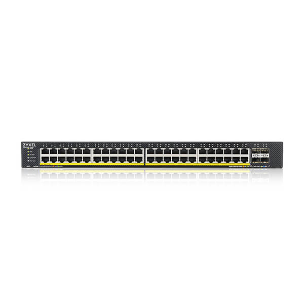ZyXEL XGS1935-52HP 52 Port Smart Managed PoE Switch 48x Gigabit and 4x 10G SFP+ hybrid