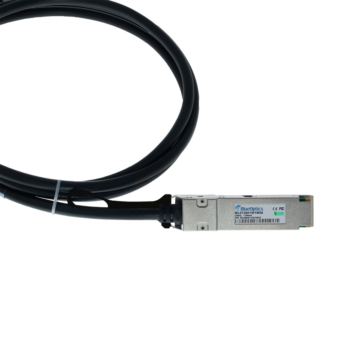 BlueOptics NVIDIA 980-9I98M-00V02A BlueLAN passives 200Gb/s QSFP56 auf 2x100Gb/s QSFP56 Direct Attach Breakout Kabel, 3 Meter