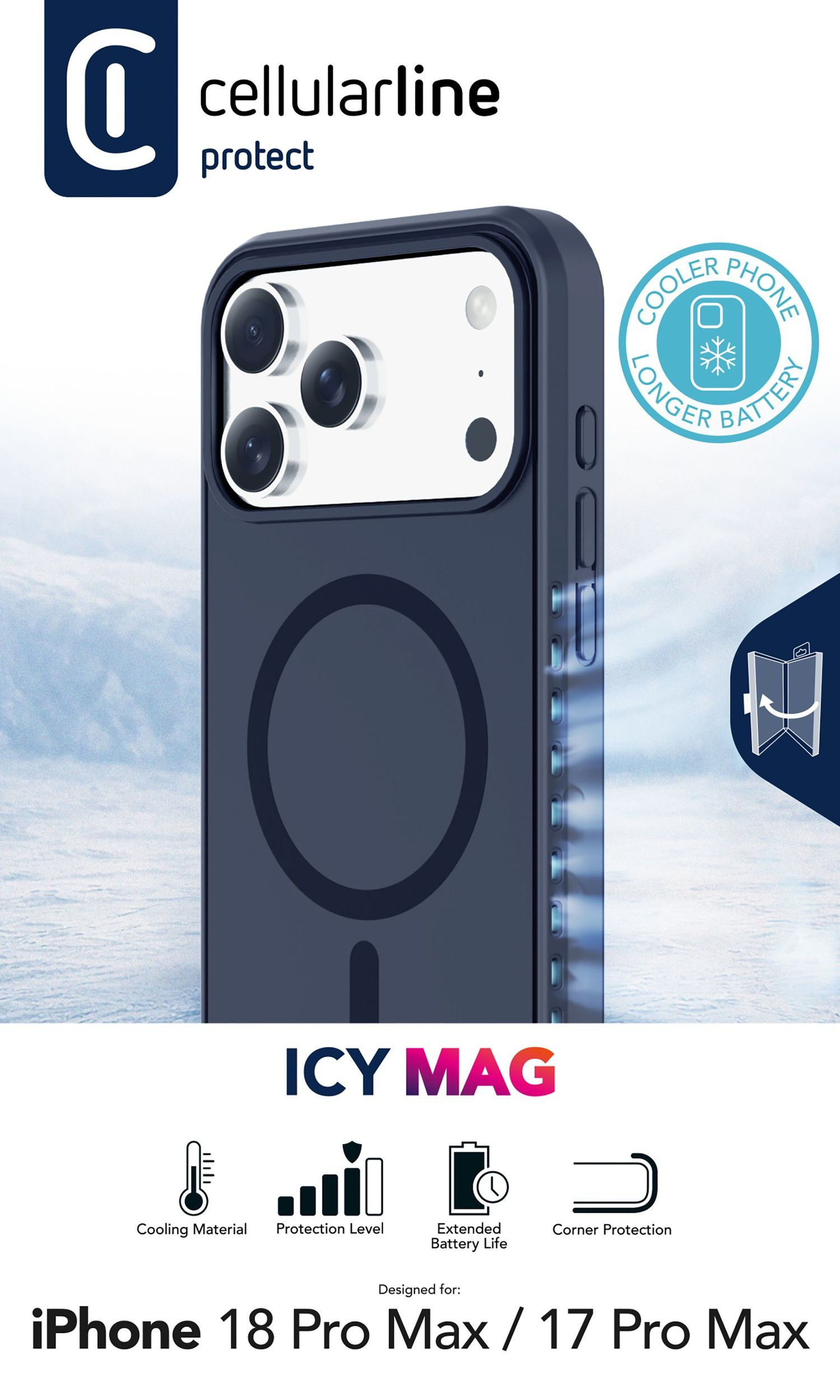 Cellularline ICY MAG - IPHONE 17 PRO MAX / 18 PRO MAX