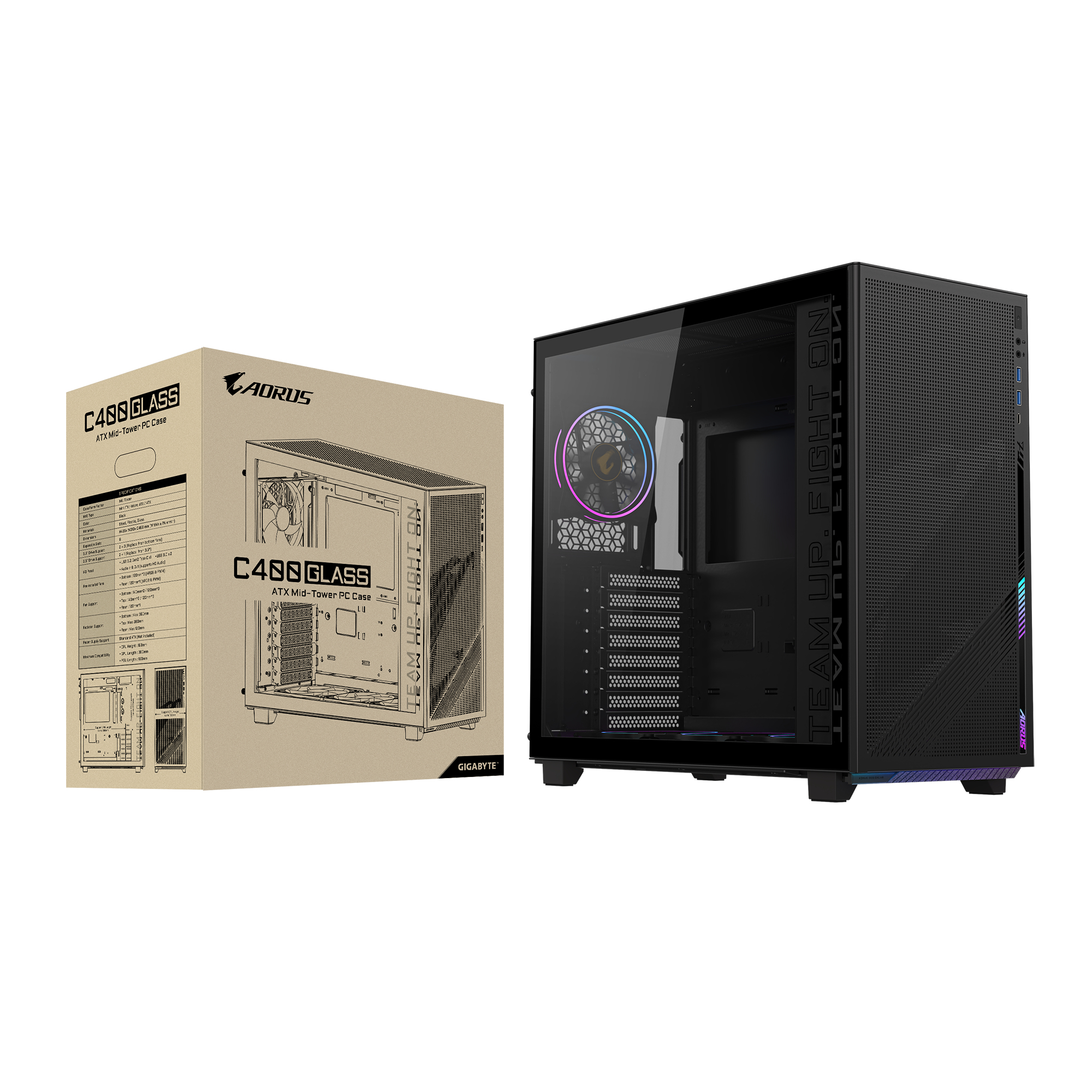 GIGABYTE C400 Midi Tower Nero