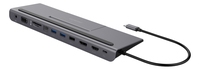 Deltaco USBC-DOCK2 - Kabelgebunden - USB 3.2 Gen 1 (3.1 Gen 1) Type-C - 85 W - 3,5 mm - 1.4/2.2 - 1000 Mbit/s