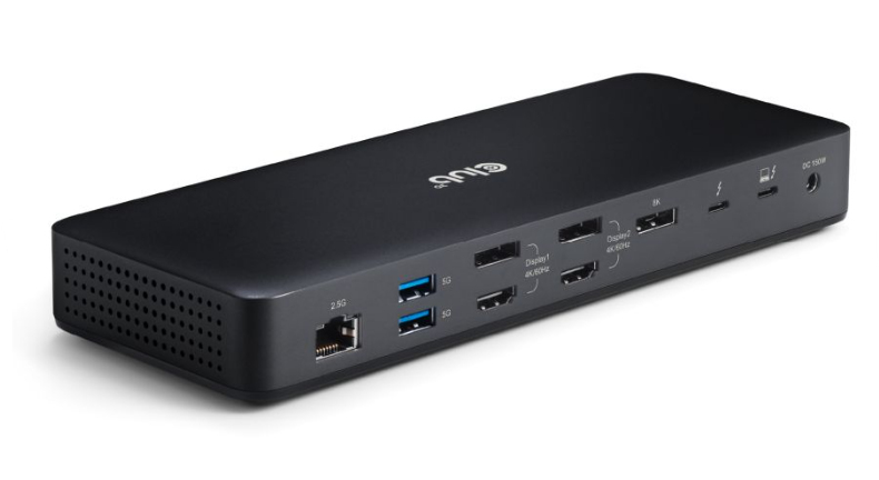 CLUB3D CSV-1583 base para port�til y replicador de puertos Al�mbrico Thunderbolt 4 Negro