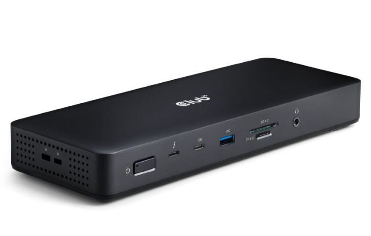 CLUB3D CSV-1583 base para port�til y replicador de puertos Al�mbrico Thunderbolt 4 Negro