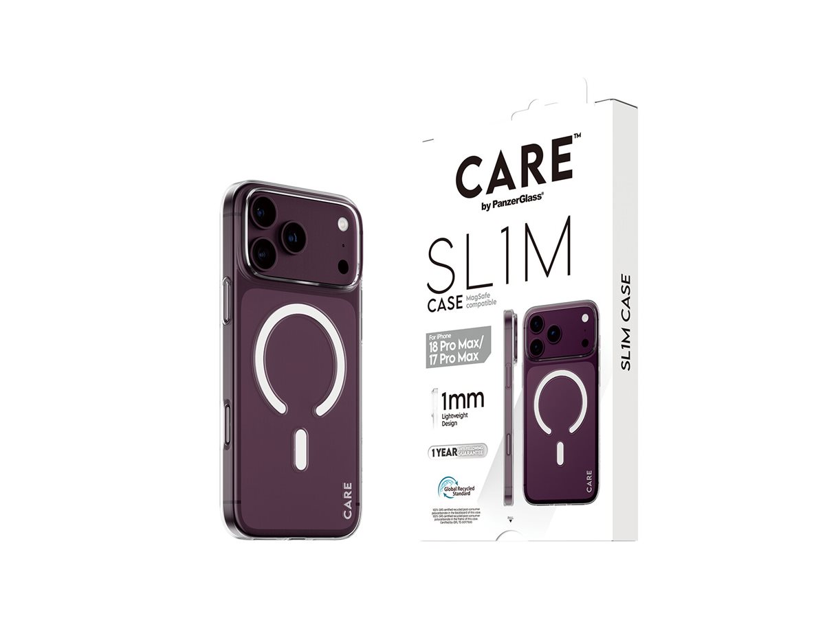 PanzerGlass CARE by � SL1M Case Transparent w. MagSafe iPhone 18 Pro Max | 17 Pro Max coque de protection pour t�l�phones portables Housse