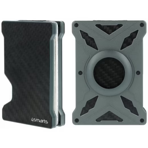 4smarts 540492 - Kartenetui - Grau - Aluminium - Monochromatisch - Gunmetal - 100 g